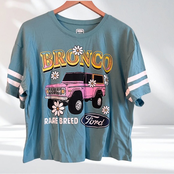 Hybrid Apparel Tops - Ford Graphic Tee - Blue Size L